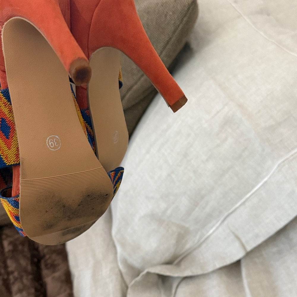 Colorful Geometric Patterned Women's Sandals - Picture 3 of 3